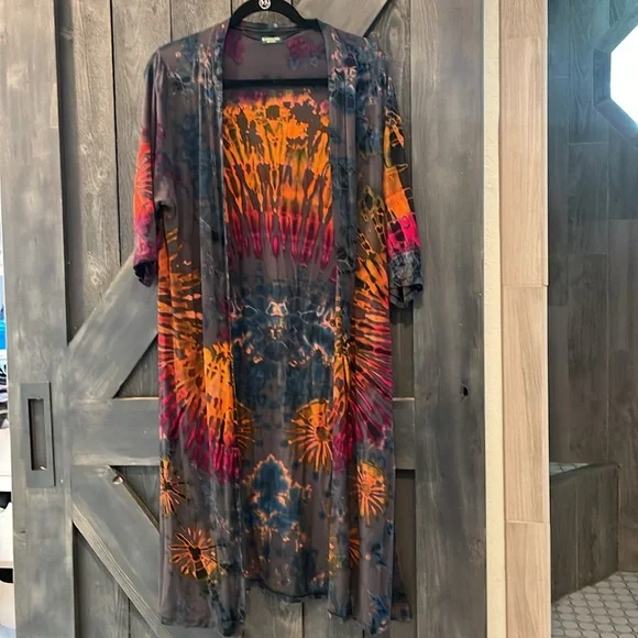 Kathmandu Imports | Tie Dye Kimono Robe - Picture 1 of 7